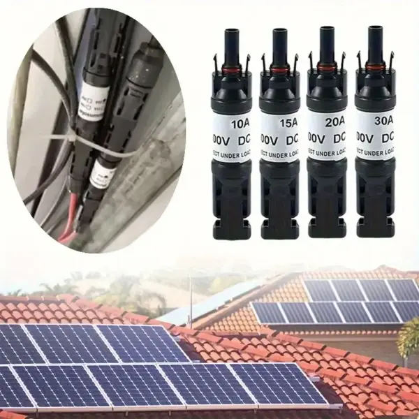 1000V DC Solar Fuse with Protection, MC4 Male to Female Connector - Image 8