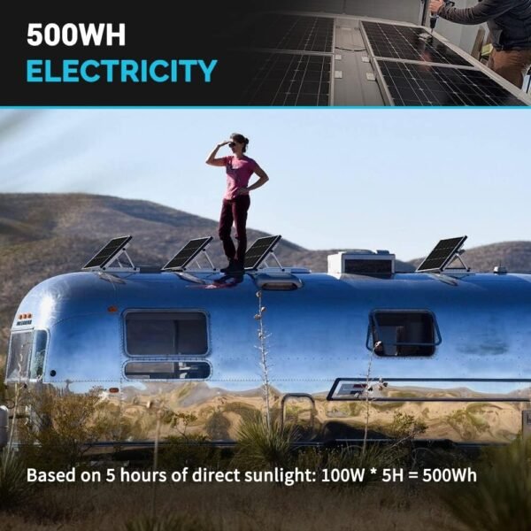 12/24 Volt 100-650 Watt Monocrystalline Solar Panels - Image 7