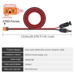 10M Solar MC4 Connector to XT60i Adapter 12 AWG Cable - Image 4