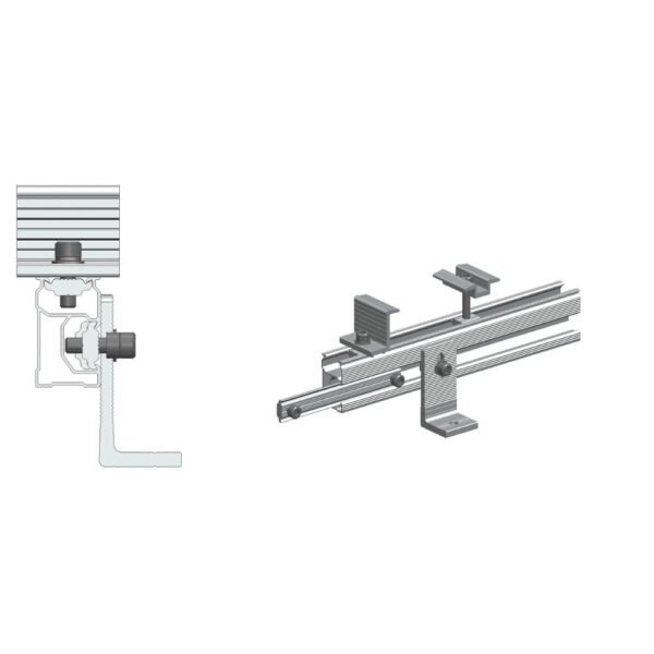 Splice for L feet Solar Mounting Rails - Image 2