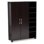 2 Door Wooden Wardrobe With Shoe Rack - Image 2