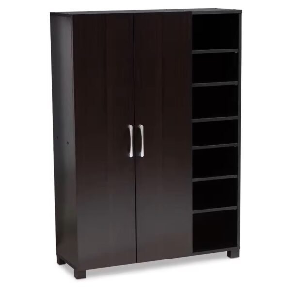 2 Door Wooden Wardrobe With Shoe Rack - Image 2